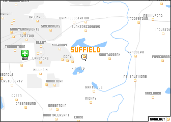 map of Suffield