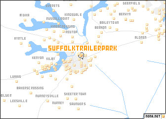 map of Suffolk Trailer Park