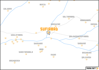 map of Şūfīābād