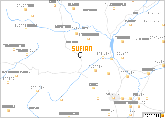 map of Şūfīān