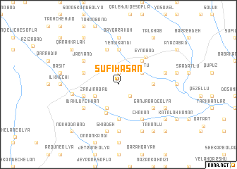 map of Şūfī Ḩasan