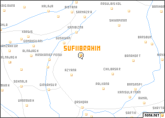 map of Şūfī Ibrāhīm