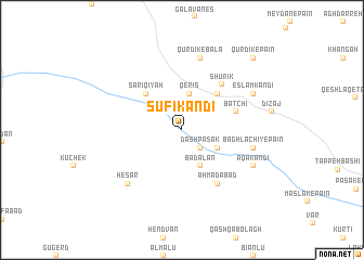 map of Şūfī Kandī