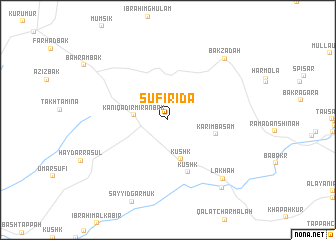 map of Şūfī Riḑāʼ