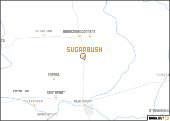 map of Sugar Bush