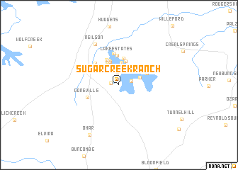 map of Sugar Creek Ranch