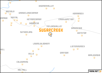 map of Sugar Creek