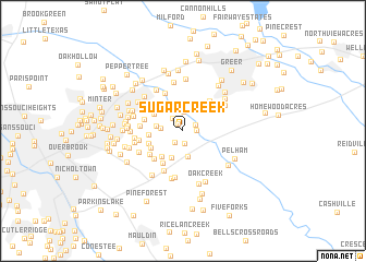 map of Sugar Creek