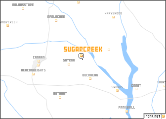 map of Sugar Creek