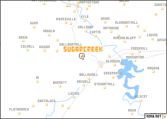 map of Sugar Creek