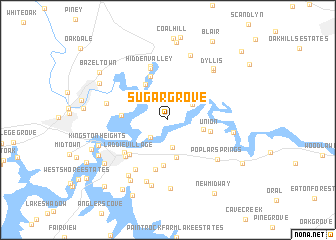 map of Sugar Grove