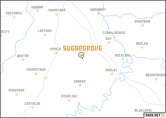 map of Sugar Grove