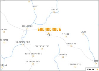 map of Sugar Grove