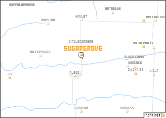 map of Sugar Grove