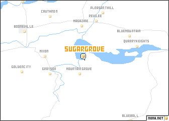 map of Sugar Grove