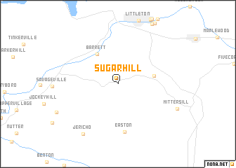 map of Sugar Hill