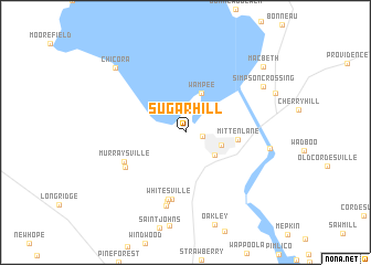 map of Sugar Hill