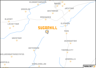 map of Sugar Hill