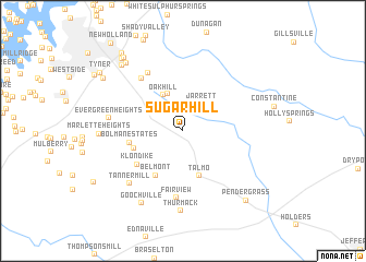 map of Sugar Hill