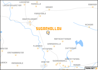 map of Sugar Hollow