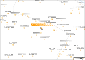 map of Sugar Hollow