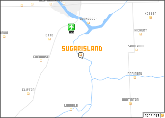 map of Sugar Island