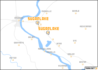 map of Sugar Lake