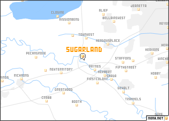 map of Sugar Land