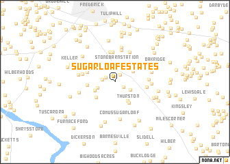 map of Sugarloaf Estates