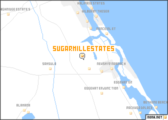 map of Sugar Mill Estates