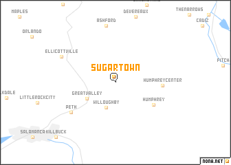 map of Sugartown