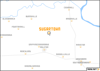 map of Sugar Town