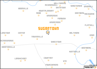 map of Sugartown