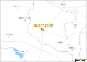 map of Sugartown