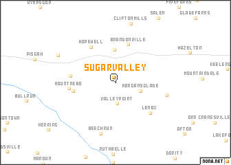 map of Sugar Valley