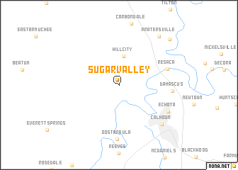 map of Sugar Valley