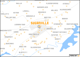 map of Sugarville