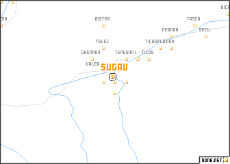 map of Sugău