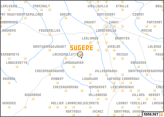 map of Sugère