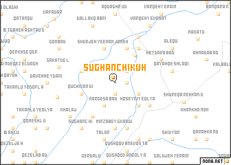 map of Sūghānchī Kūh