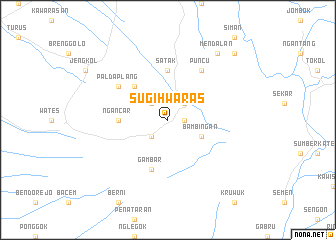 map of Sugihwaras
