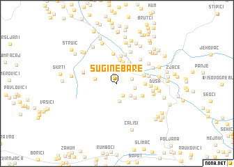 map of Šugine Bare