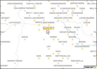 map of Sugny