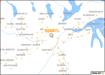 map of Suḩayl