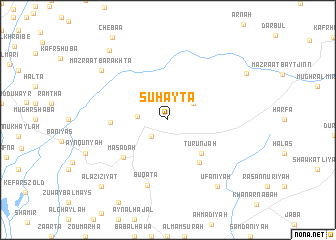 map of Suḩaytā