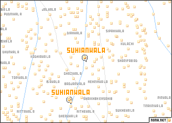 map of Sūhiānwāla