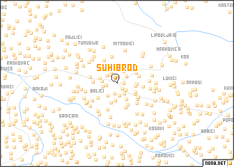 map of Suhi Brod