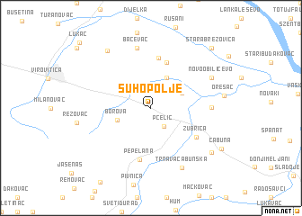 map of Suhopolje