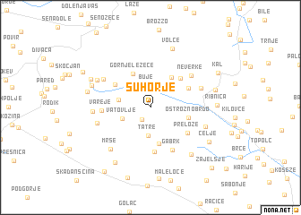 map of Suhorje