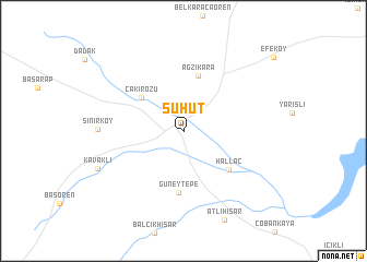 map of Şuhut